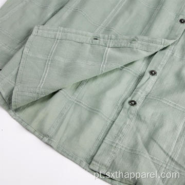 Blusa de manga comprida de algodão orgânico macio